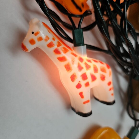 Zoo Safari Wild Animal String Light Jungle Giraffe Zebra Elephant Tiger Works - Picture 5 of 12
